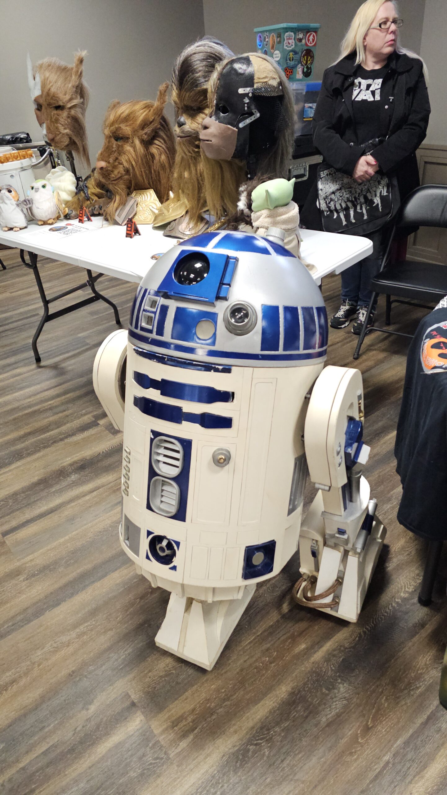 R2D2 and Wookiee masks