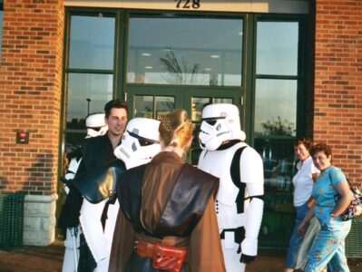 Getting ready to storm the bookstore